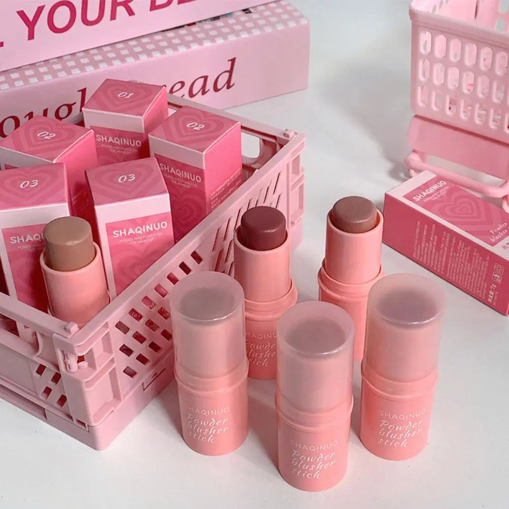 3-in-1 Monochrome Blush Stick – Lip, Cheek & Contour Matte Makeup
