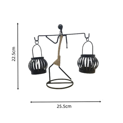 Nordic Metal Candlestick – Abstract Sculpture Candle Holder, Handmade Home Decor 2024