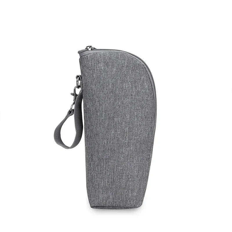 Baby Bottle Warmer Bag – Insulated, Aluminum Lined, Stroller Hanging Storage for Drinks