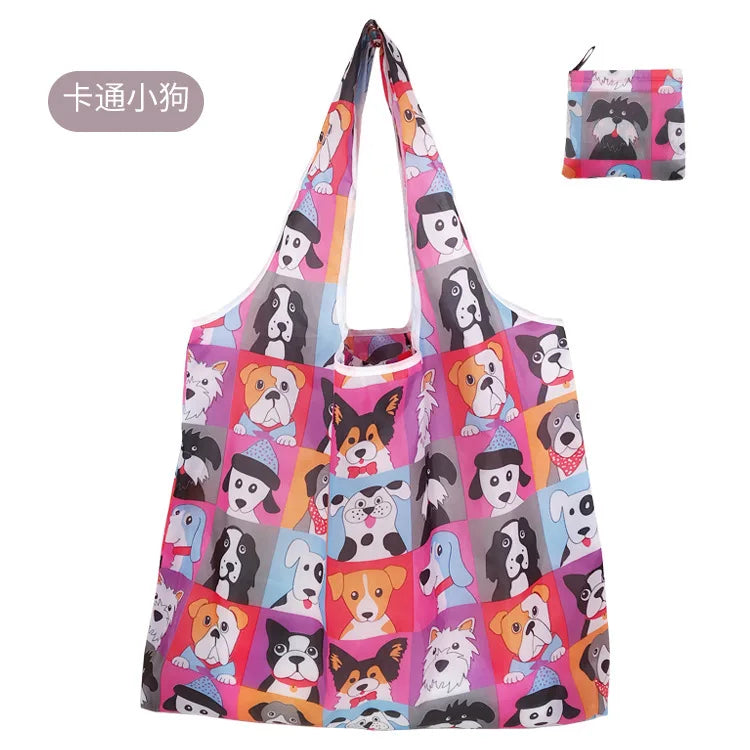 Foldable Eco-Friendly Fashion Tote Large Capacity, Travel & Grocery Bag
