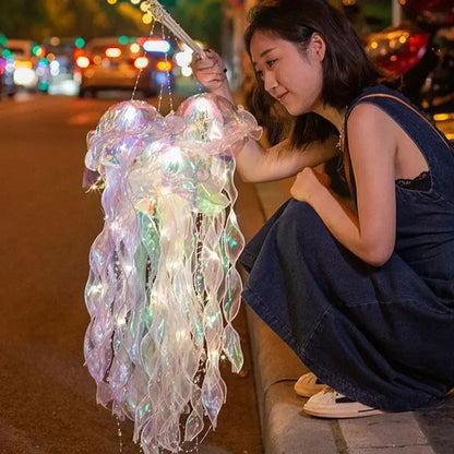 Jellyfish Night Light – Portable Kids Lantern for Ocean-Themed Room or Party Decor