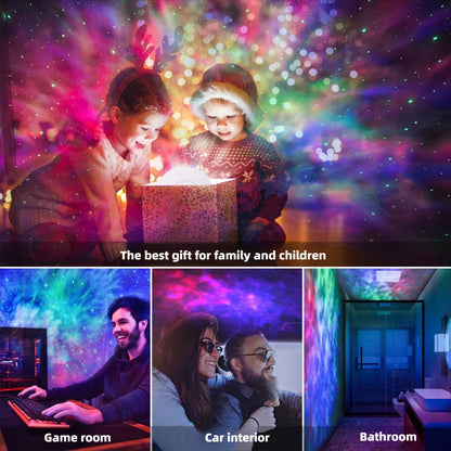 Smart Galaxy Star Projector – App-controlled nebula night light for gaming rooms, bedrooms, and ambient decor.