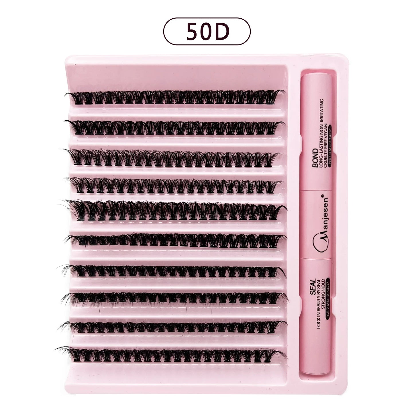 DIY Eyelash Extension Kit – 200 PCS Clusters with Bond & Seal Glue