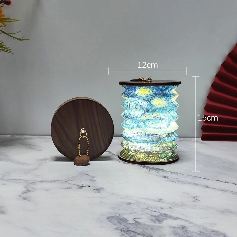Foldable Touch LED Lamp – USB Rechargeable, Dimmable & Portable Night Light