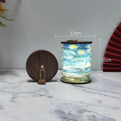 Foldable Touch LED Lamp – USB Rechargeable, Dimmable & Portable Night Light
