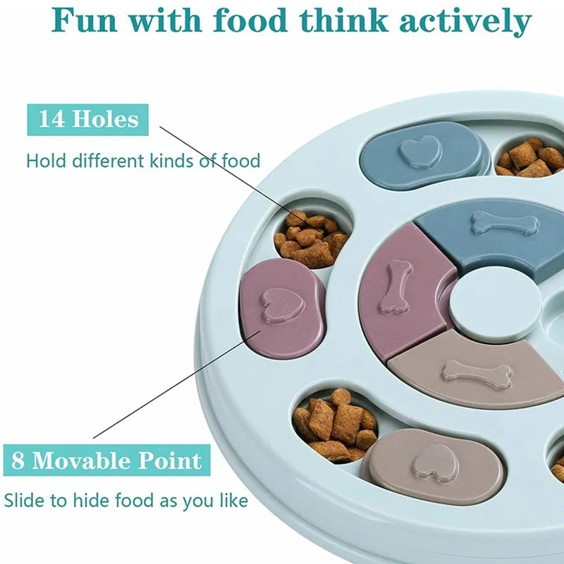 Dog Food Hiding Bowl – Slow Feed Training & Interactive Educational Feeding Toy for Dogs