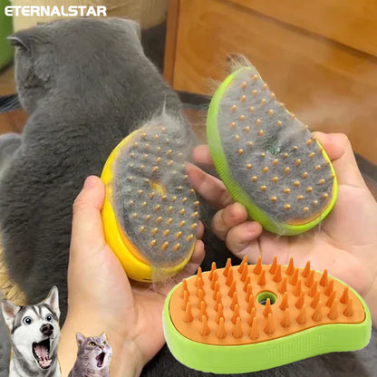 Cat & Dog Steam Brush Massager