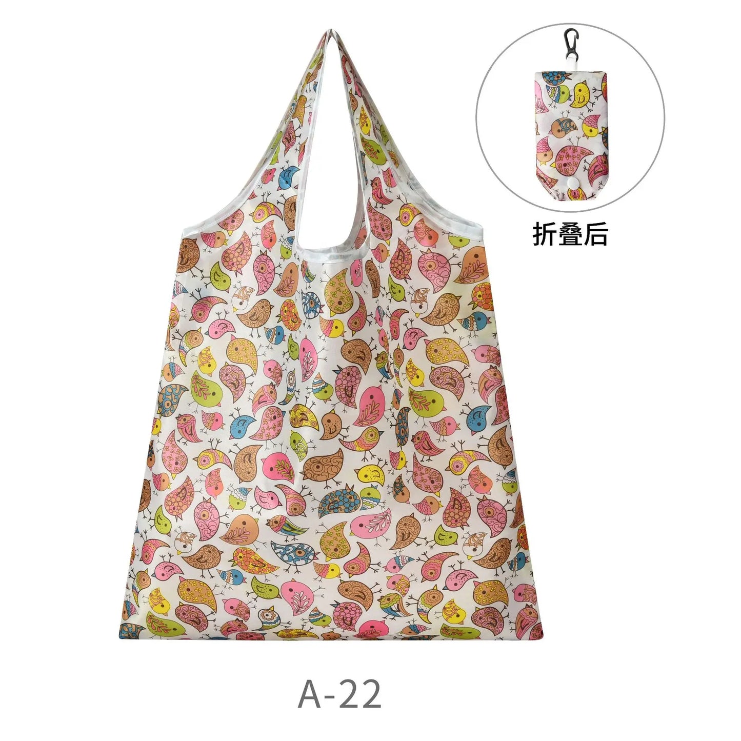 Foldable Eco-Friendly Fashion Tote Large Capacity, Travel & Grocery Bag