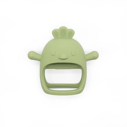 Cartoon Chick Silicone Baby Teether – Soft Chew Toy for Teething Relief