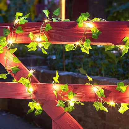 Battery Ivy Vine String Light – Hanging Fake Plant Decor
