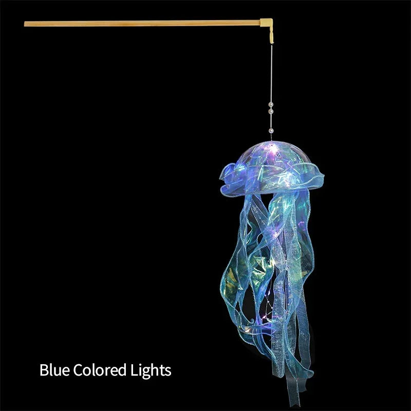Jellyfish Night Light – Portable Kids Lantern for Ocean-Themed Room or Party Decor