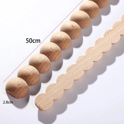 Long Wood Carving Applique – Decorative Onlay for Furniture & Home Decor