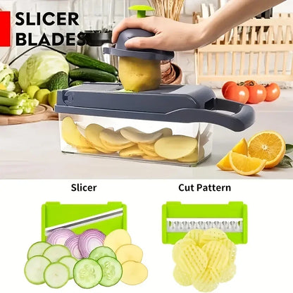 Multifunctional Vegetable Chopper 14/16-in-1