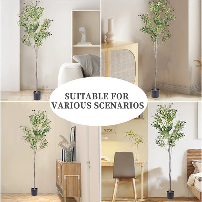 Artificial Olive Tree with Fruit – 4/5/6FT Home & Garden Decor