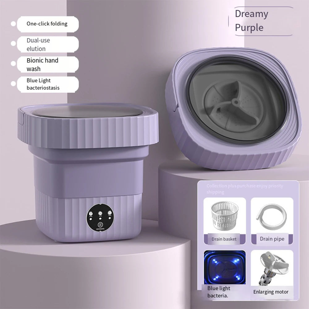 Ultrasonic Folding Portable Washing Machine 6L/11L