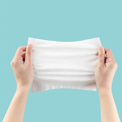 100 PCS Disposable Cotton Face Towels – Soft Makeup Remover Wipes