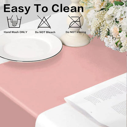 30x275cm Satin Table Runner – Elegant Wedding & Party Decor (12x108 inch)