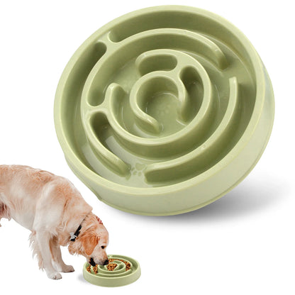 Pet Slow Feed Bowl – Non-Slip, Anti-Gulping, Eco-Friendly Durable Feeder for Dogs & Cats