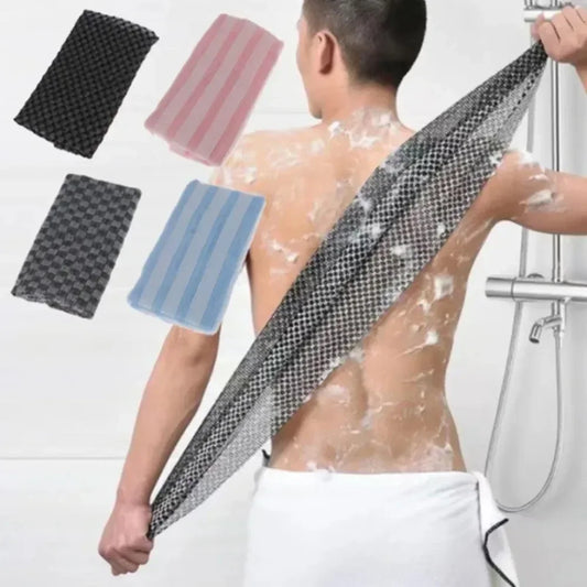 Japanese Exfoliating Nylon Bath Towel – Back Scrub Shower Accessory