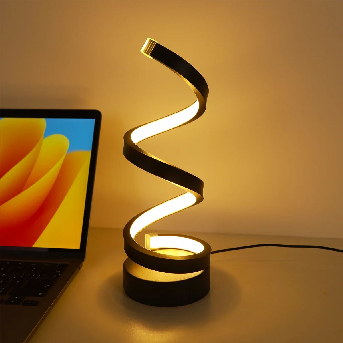 LED Spiral Table Lamp