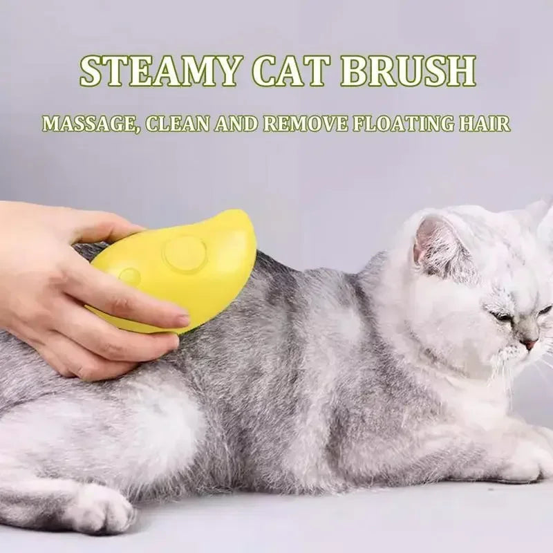 Cat & Dog Steam Brush Massager