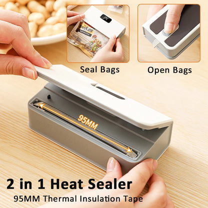 Mini Rechargeable Heat Sealer – Handheld Plastic Bag Sealing Machine for Food Storage