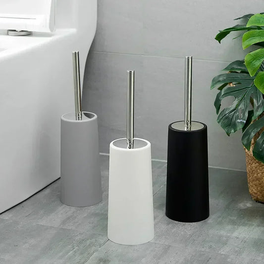 Nordic Style Golden Toilet Brush with Holder – Bathroom & Floor Cleaning Tool