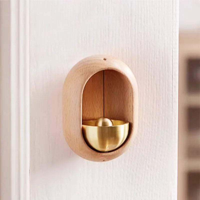 Wooden Wind Chime Doorbell – Hanging Entry Decoration for Home