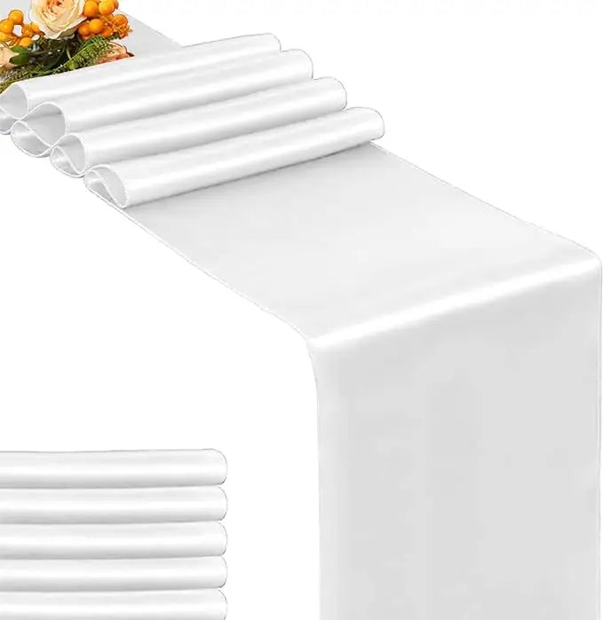 30x275cm Satin Table Runner – Elegant Wedding & Party Decor (12x108 inch)