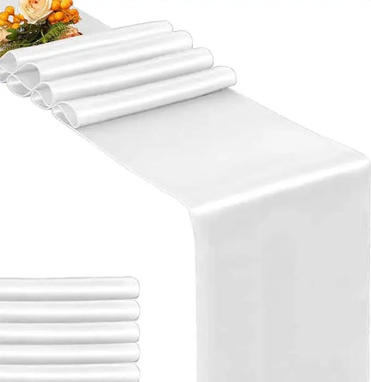 30x275cm Satin Table Runner – Elegant Wedding & Party Decor (12x108 inch)