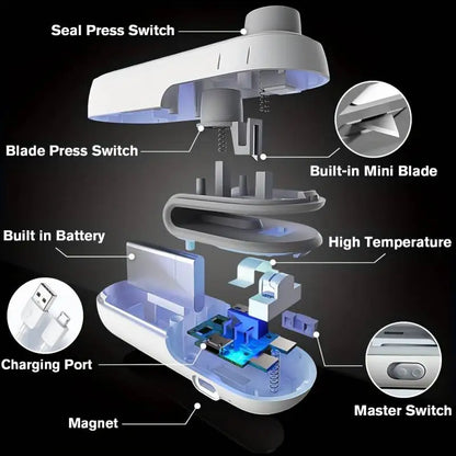 2-in-1 Portable Mini Heat Sealer