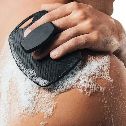 1pc Soft Silicone Exfoliating Body Brush – Gentle Cleanser & Massage Scrubber for Men