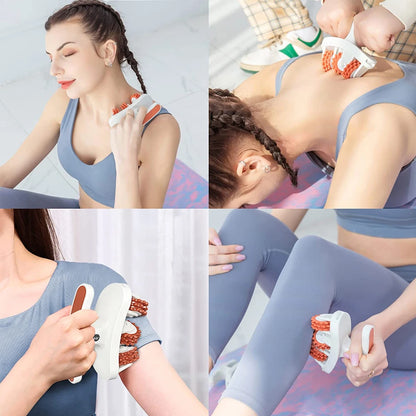 Manual Cellulite & Muscle Massager Roller – Multi-Use Beauty Trainer