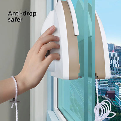 Double-Sided Magnetic Window Cleaner – Automatic Water Discharge Glass Wiper for Household Cleaning