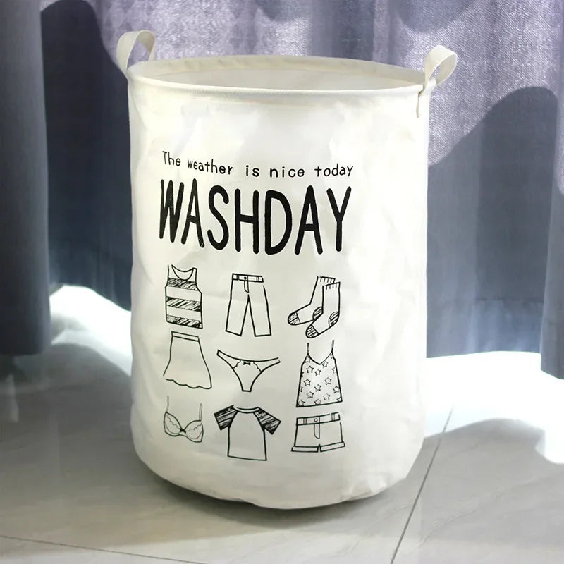 Large Foldable Laundry Basket Waterproof, Collapsible & Multi-Purpose Storage Bin