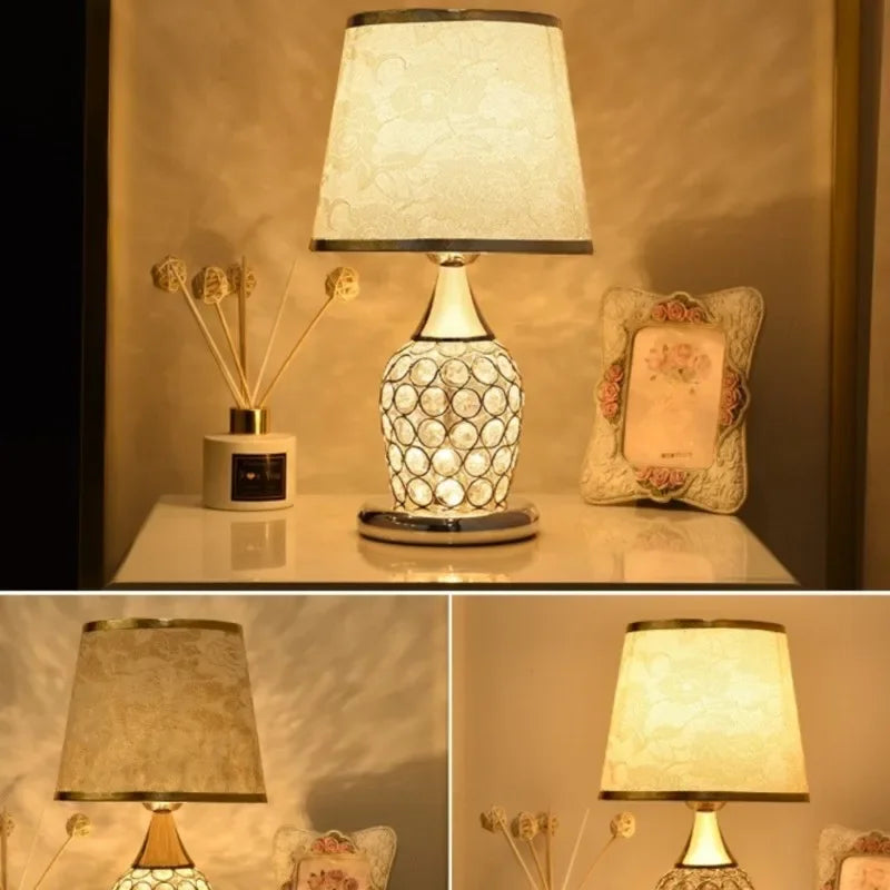 European-Style Crystal Table Lamp Modern