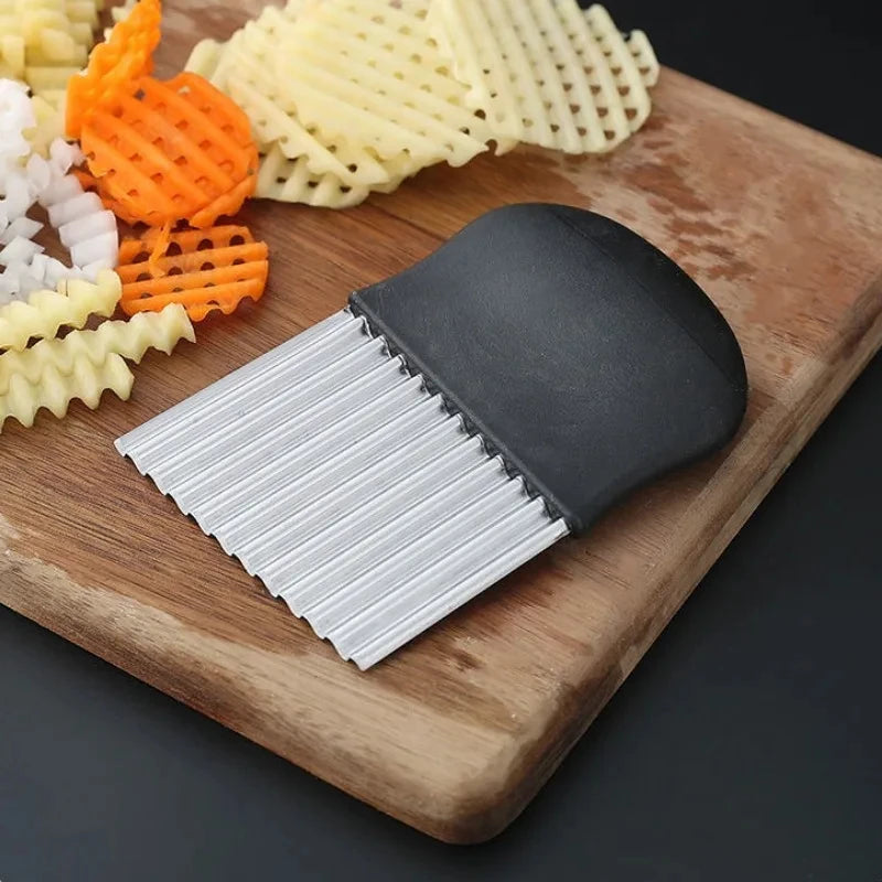 Stainless Steel Crinkle Cutter Slicer