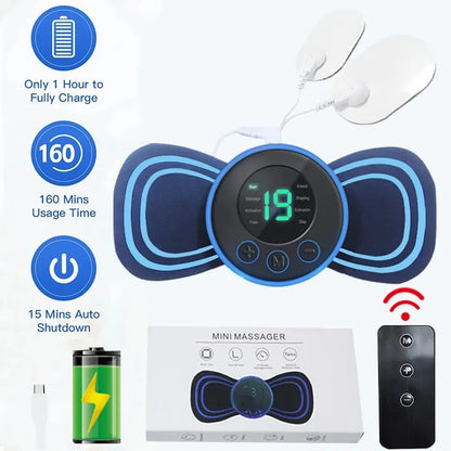 Portable Electric Neck Massager with Remote Control