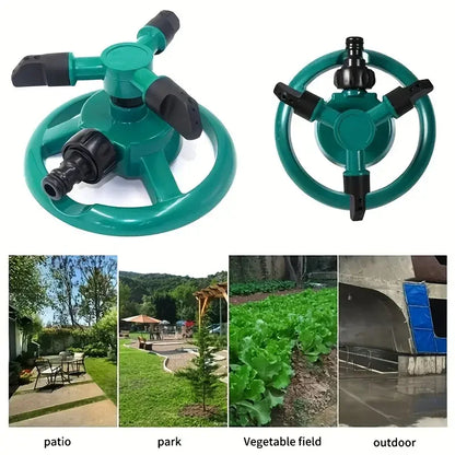 360° Automatic Rotating Sprinkler Nozzle  Efficient Garden & Lawn Irrigation