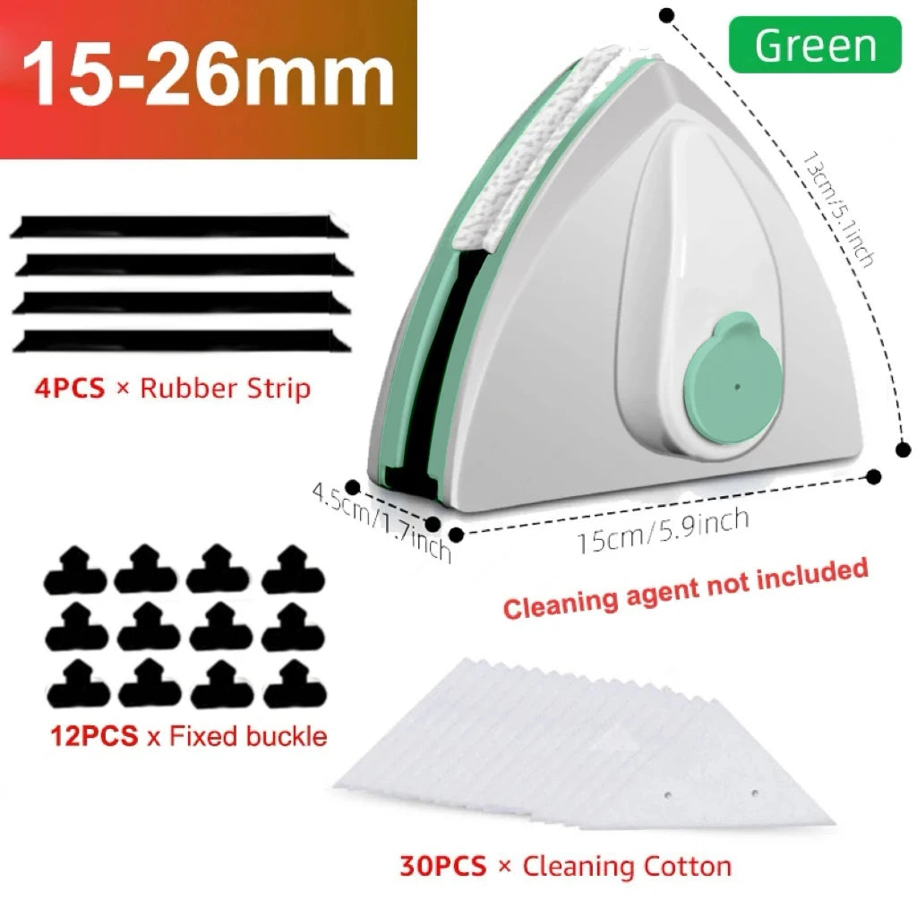 Double-Sided Magnetic Window Cleaner – Automatic Water Discharge Glass Wiper for Household Cleaning