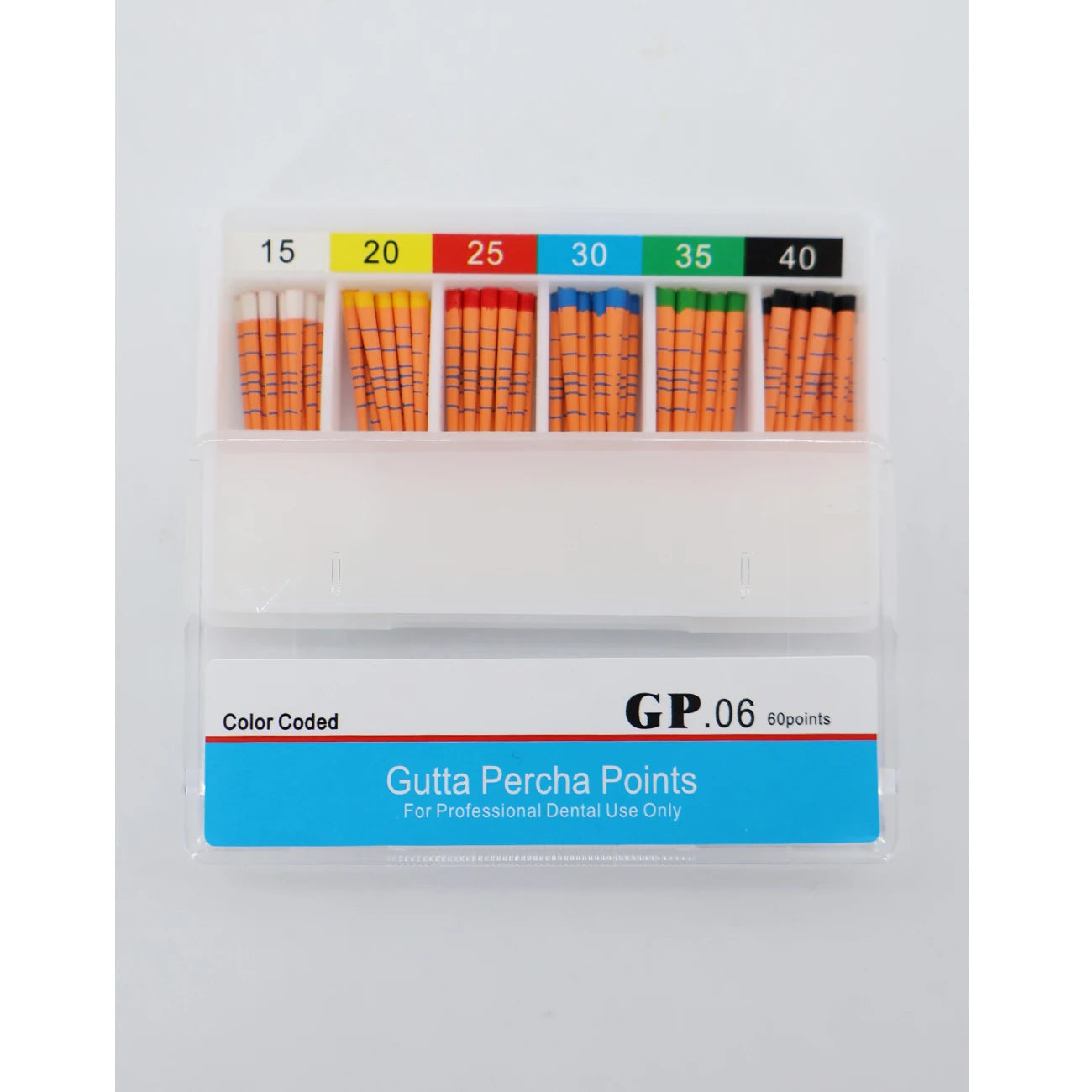 TJDent Endo Gutta Tapers #15-40, F1-F5 with Scale – Dental Absorbent Paper Consumables