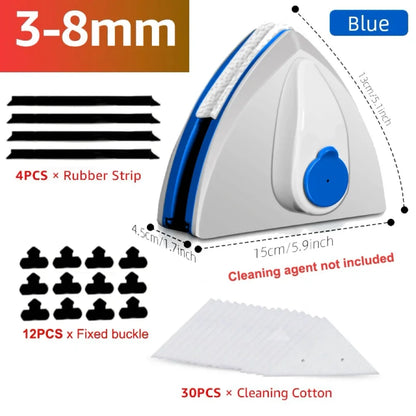 Double-Sided Magnetic Window Cleaner – Automatic Water Discharge Glass Wiper for Household Cleaning