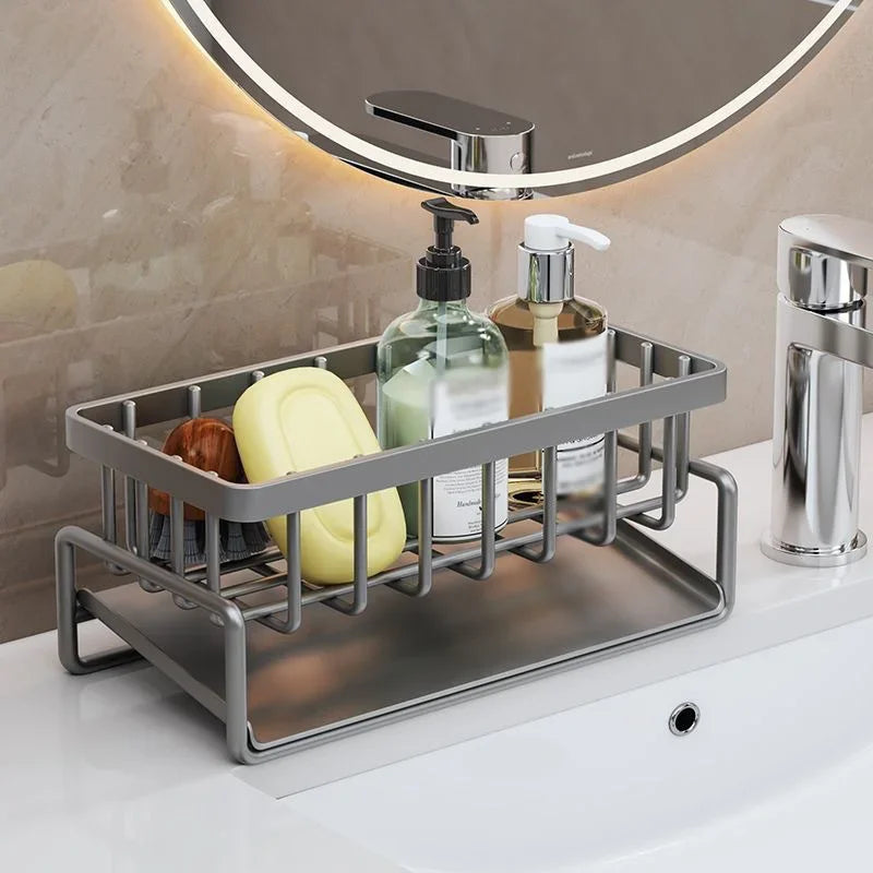 Stainless Steel Sink Drain Rack Organizer