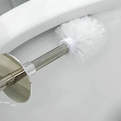 Nordic Style Golden Toilet Brush with Holder – Bathroom & Floor Cleaning Tool