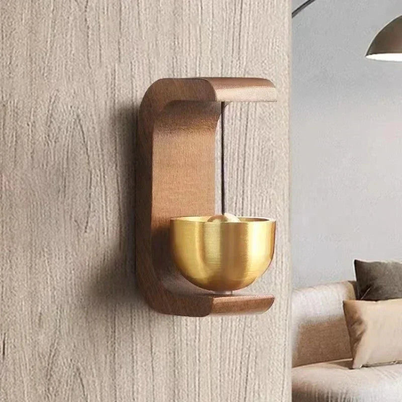 Wooden Wind Chime Doorbell – Hanging Entry Decoration for Home