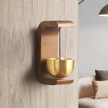 Wooden Wind Chime Doorbell – Hanging Entry Decoration for Home
