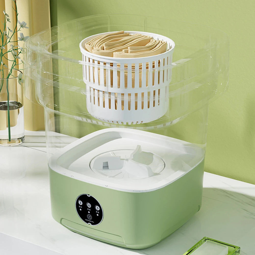 Ultrasonic Folding Portable Washing Machine 6L/11L