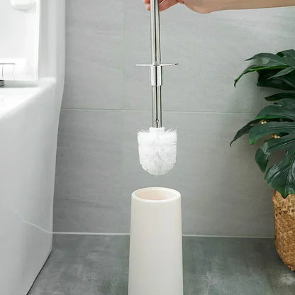 Nordic Style Golden Toilet Brush with Holder – Bathroom & Floor Cleaning Tool