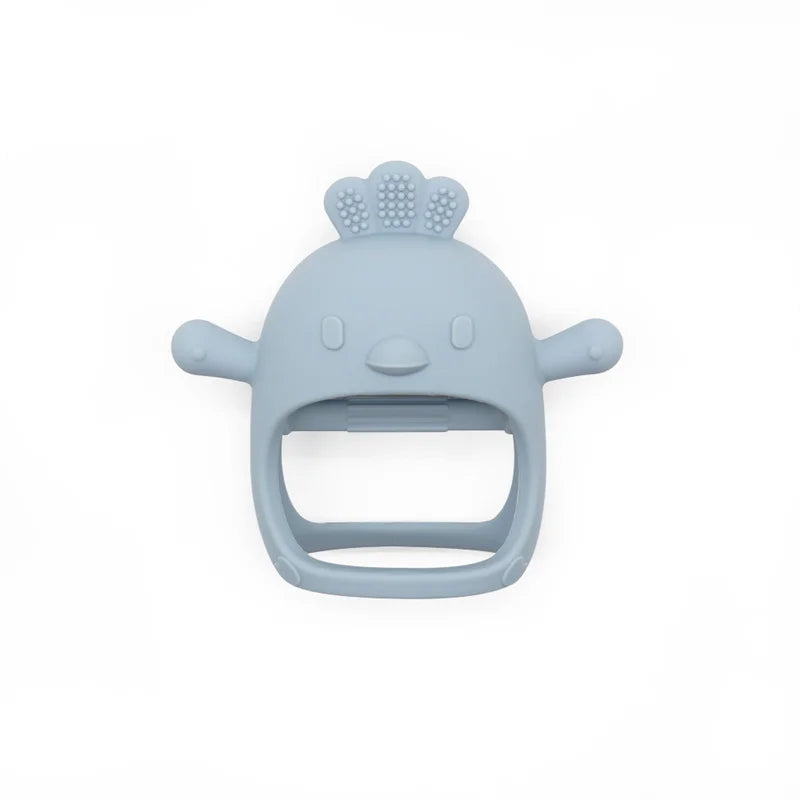 Cartoon Chick Silicone Baby Teether – Soft Chew Toy for Teething Relief