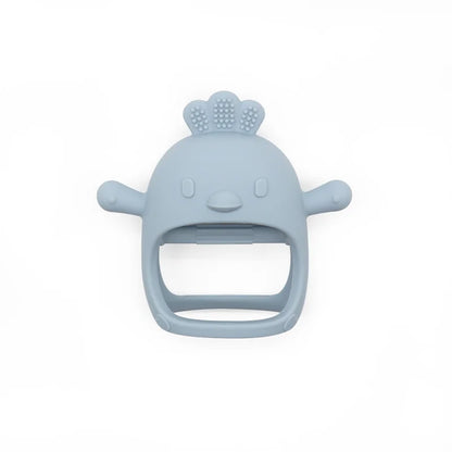 Cartoon Chick Silicone Baby Teether – Soft Chew Toy for Teething Relief